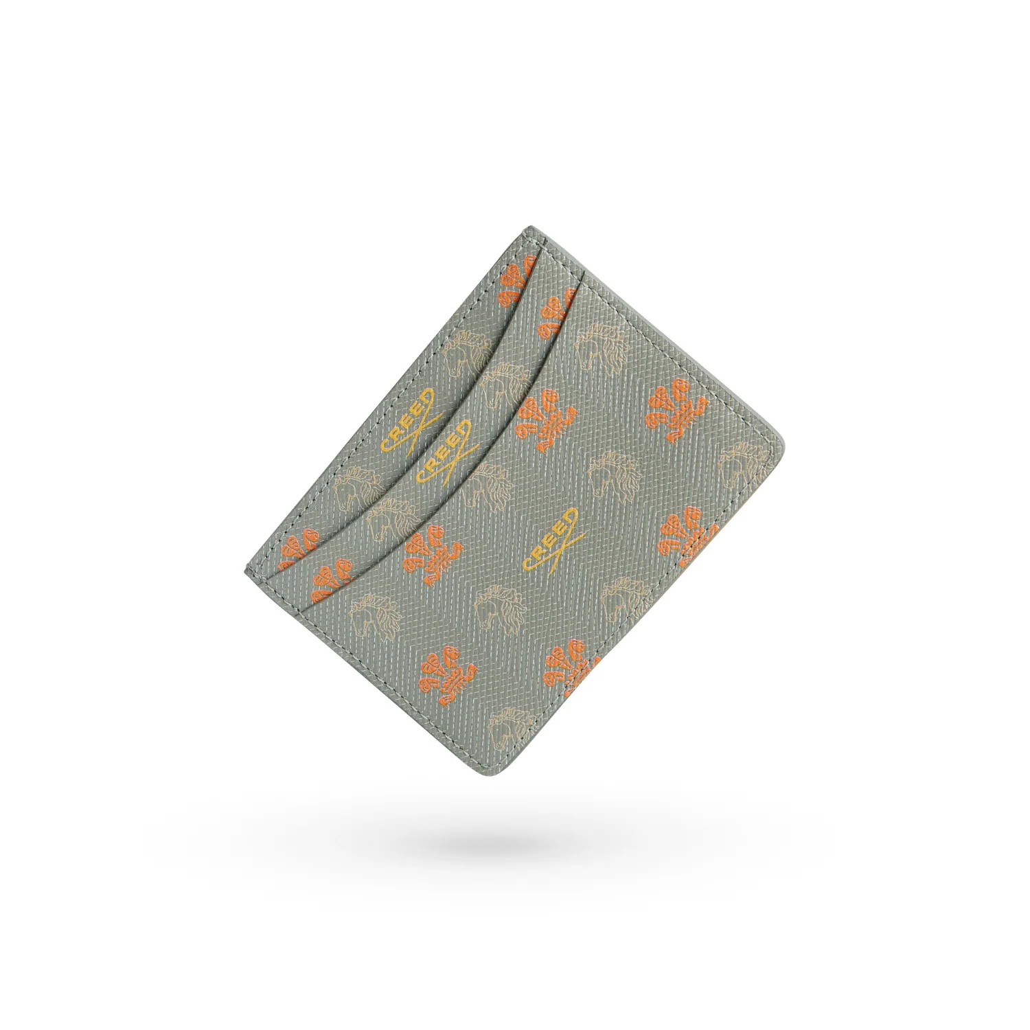 Grey Leather Credit Card Holder - Image 2